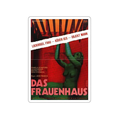 DAS FRAUENHAUS (BLUE RITA) 1977 Movie Poster STICKER Vinyl Die-Cut Decal 6 Inch - The Sticker Space