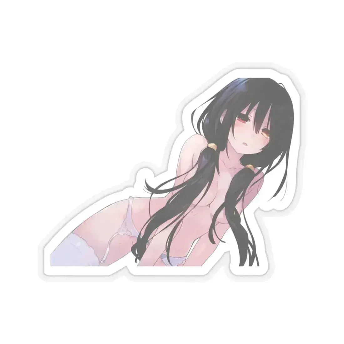Date a Live Tokisaki Kurumi 6 (Anime/Ecchi) STICKER Vinyl Kiss-Cut Decal 4 Inch Transparent - The Sticker Space