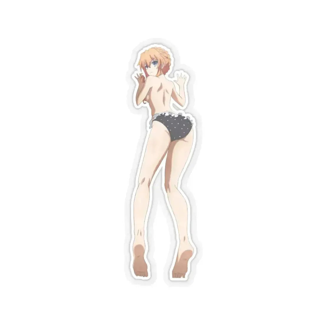 Date a Live Yamai Kaguya 1 (Anime/Ecchi) STICKER Vinyl Kiss-Cut Decal 4 Inch Transparent - The Sticker Space