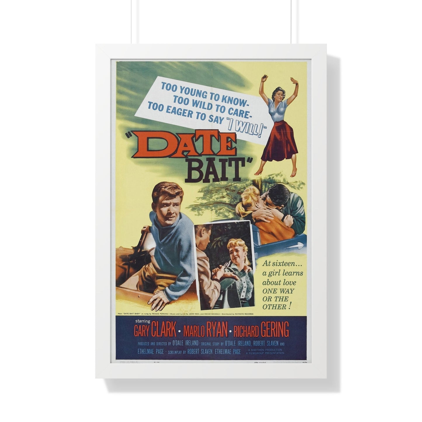 DATE BAIT 1960 - Framed Movie Poster-20" x 30"-The Sticker Space