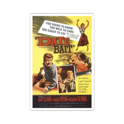 Date Bait 1960 Movie Poster - STICKER Vinyl Kiss-Cut Decal 6 Inch White - The Sticker Space