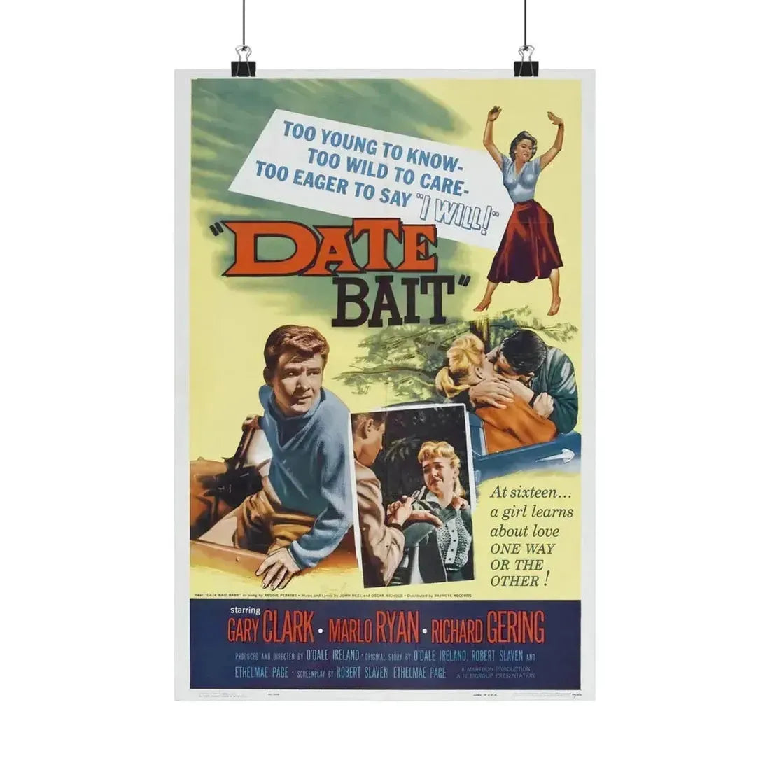 DATE BAIT 1960 - Paper Movie Poster 12″ x 18″ Matte - The Sticker Space