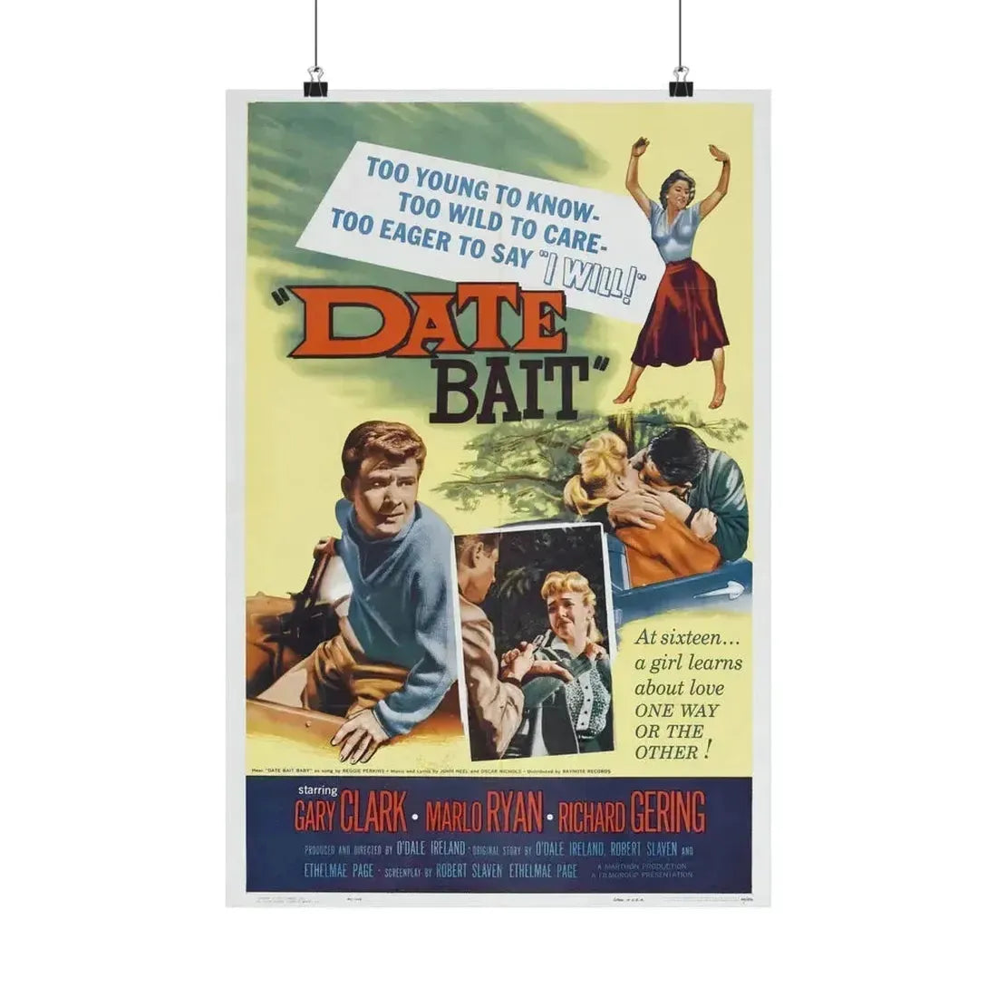 DATE BAIT 1960 - Paper Movie Poster 16″ x 24″ Matte - The Sticker Space