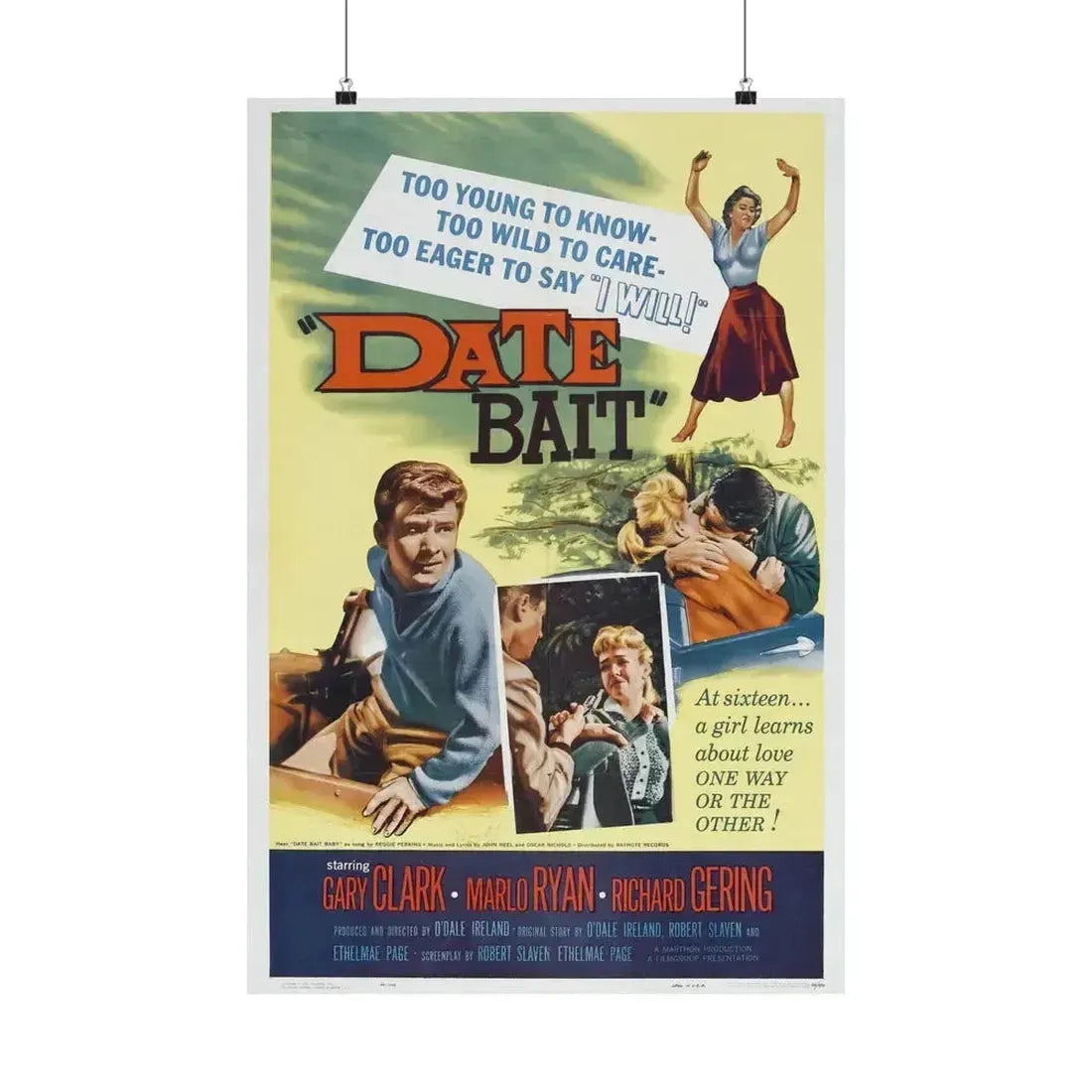 DATE BAIT 1960 - Paper Movie Poster 20″ x 30″ Matte - The Sticker Space