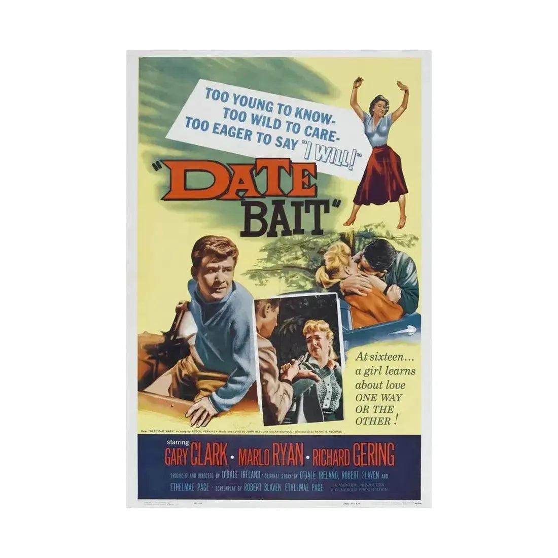 DATE BAIT 1960 - Paper Movie Poster - The Sticker Space