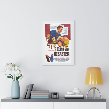 DATE WITH DISASTER 1957 - Framed Movie Poster-The Sticker Space