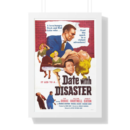 DATE WITH DISASTER 1957 - Framed Movie Poster-16″ x 24″-The Sticker Space