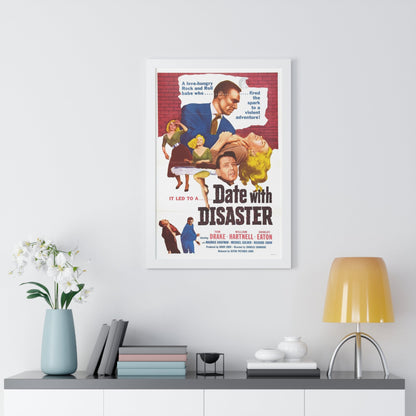 DATE WITH DISASTER 1957 - Framed Movie Poster-The Sticker Space