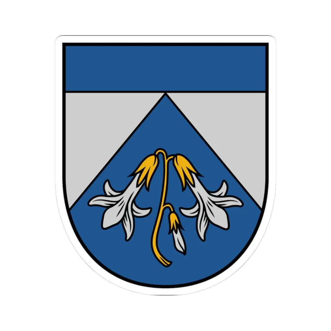 Ādažu novads COA 2022 (Latvia) (Coat of Arms) STICKER Vinyl Kiss-Cut Decal 3 Inch White - The Sticker Space