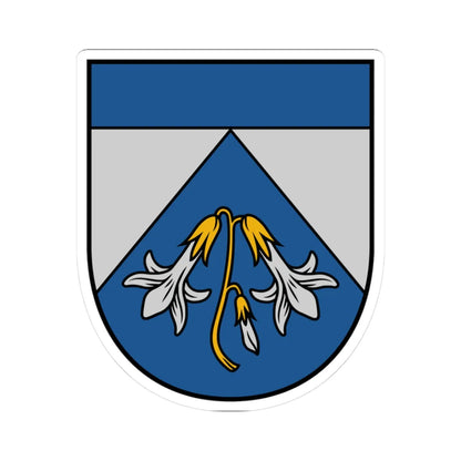 Ādažu novads COA 2022 (Latvia) (Coat of Arms) STICKER Vinyl Kiss-Cut Decal 3 Inch White - The Sticker Space
