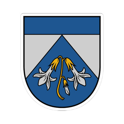 Ādažu novads COA 2022 (Latvia) (Coat of Arms) STICKER Vinyl Kiss-Cut Decal 4 Inch White - The Sticker Space