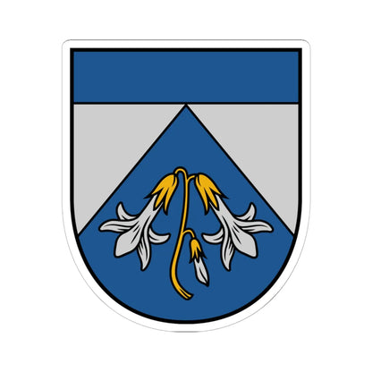 Ādažu novads COA 2022 (Latvia) (Coat of Arms) STICKER Vinyl Kiss-Cut Decal 6 Inch White - The Sticker Space