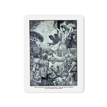 Daughter Of Cleopatra (2), Blue Book Magazine, May 1940 (Magazine Illustration) Refrigerator Magnet 3 Inch - The Sticker Space