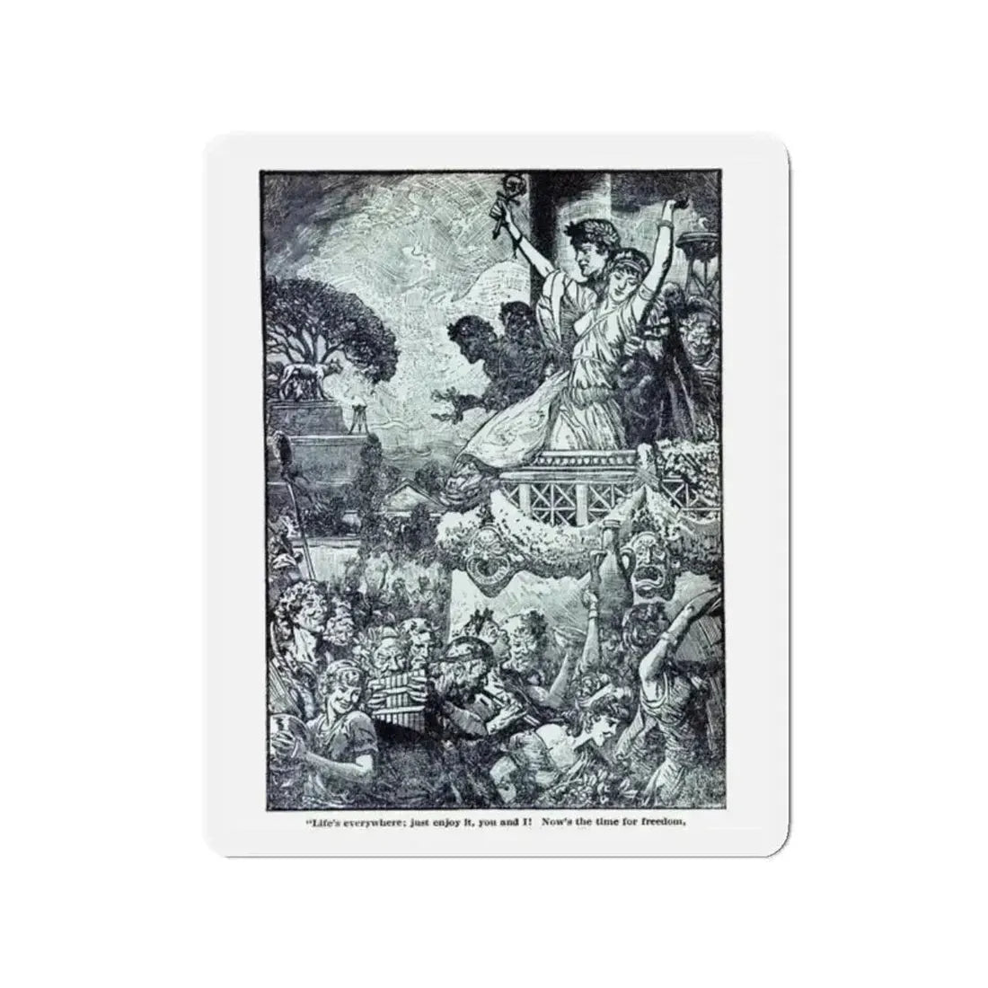 Daughter Of Cleopatra (2), Blue Book Magazine, May 1940 (Magazine Illustration) Refrigerator Magnet - The Sticker Space