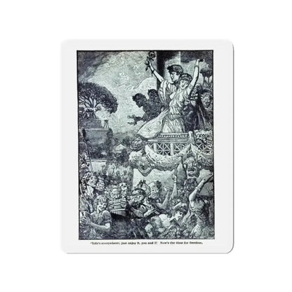 Daughter Of Cleopatra (2), Blue Book Magazine, May 1940 (Magazine Illustration) Refrigerator Magnet - The Sticker Space