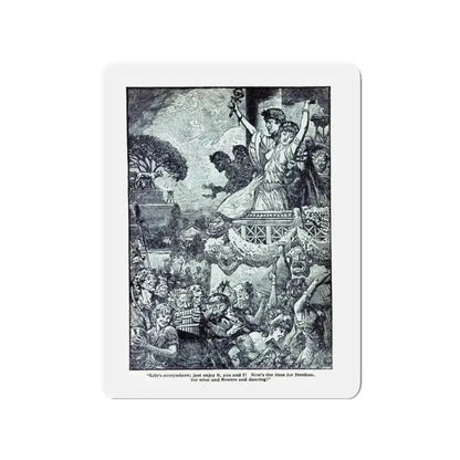 Daughter Of Cleopatra (2), Blue Book Magazine, May 1940 (Magazine Illustration) Refrigerator Magnet - The Sticker Space