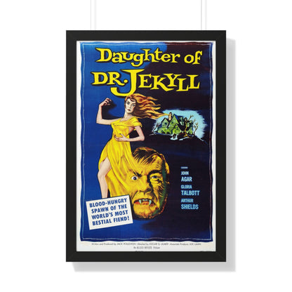 DAUGHTER OF DR. JEKYLL 1957 - Framed Movie Poster-20" x 30"-The Sticker Space