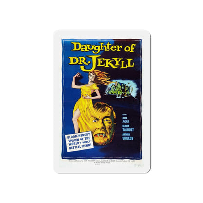 DAUGHTER OF DR. JEKYLL 1957 Movie Poster - Die-Cut Magnet-6 × 6"-The Sticker Space