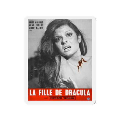 DAUGHTER OF DRACULA 1972 Movie Poster - Die-Cut Magnet-2" x 2"-The Sticker Space