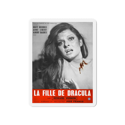 DAUGHTER OF DRACULA 1972 Movie Poster - Die-Cut Magnet-6 × 6"-The Sticker Space