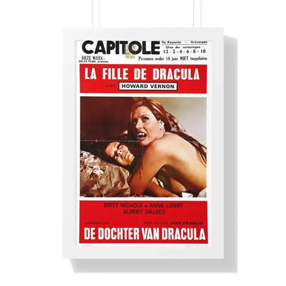 DAUGHTER OF DRACULA (BELGIAN) 1972 - Framed Movie Poster - The Sticker Space