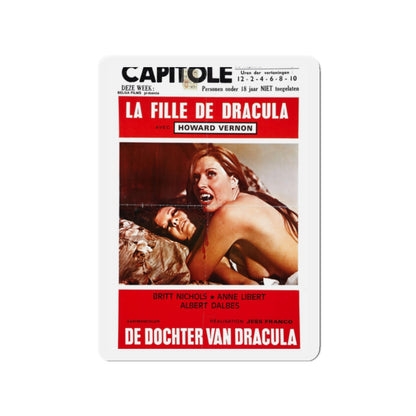 DAUGHTER OF DRACULA (BELGIAN) 1972 Movie Poster - Die-Cut Magnet-2" x 2"-The Sticker Space