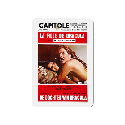 DAUGHTER OF DRACULA (BELGIAN) 1972 Movie Poster - Die-Cut Magnet-5" x 5"-The Sticker Space