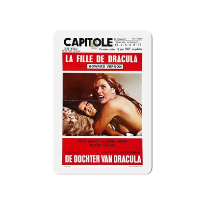 DAUGHTER OF DRACULA (BELGIAN) 1972 Movie Poster - Refrigerator Magnet 6 Inch - The Sticker Space