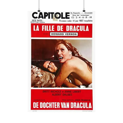 DAUGHTER OF DRACULA (BELGIAN) 1972 - Paper Movie Poster 20″ x 30″ Matte - The Sticker Space