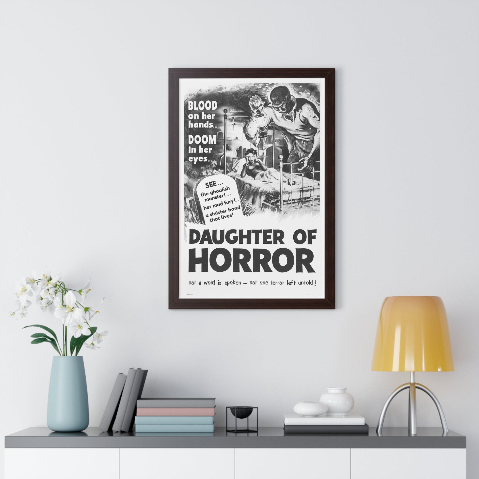 DAUGHTER OF HORROR (DEMENTIA) 1955 - Framed Movie Poster-The Sticker Space