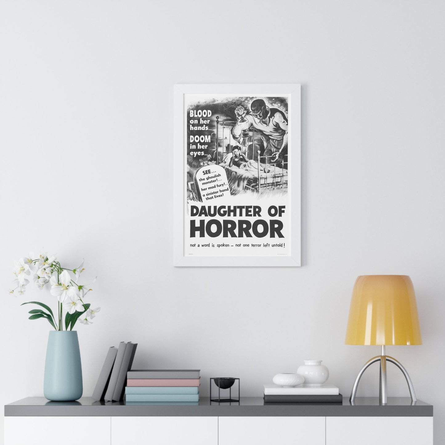 DAUGHTER OF HORROR (DEMENTIA) 1955 - Framed Movie Poster-The Sticker Space