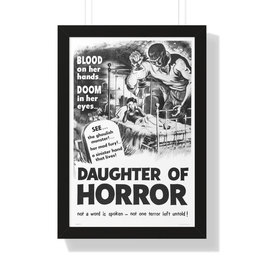 DAUGHTER OF HORROR (DEMENTIA) 1955 - Framed Movie Poster-16″ x 24″-The Sticker Space