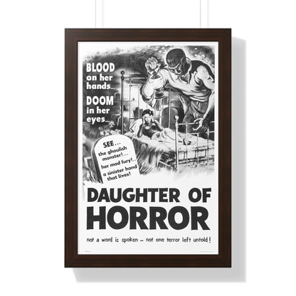 DAUGHTER OF HORROR (DEMENTIA) 1955 - Framed Movie Poster-16″ x 24″-The Sticker Space