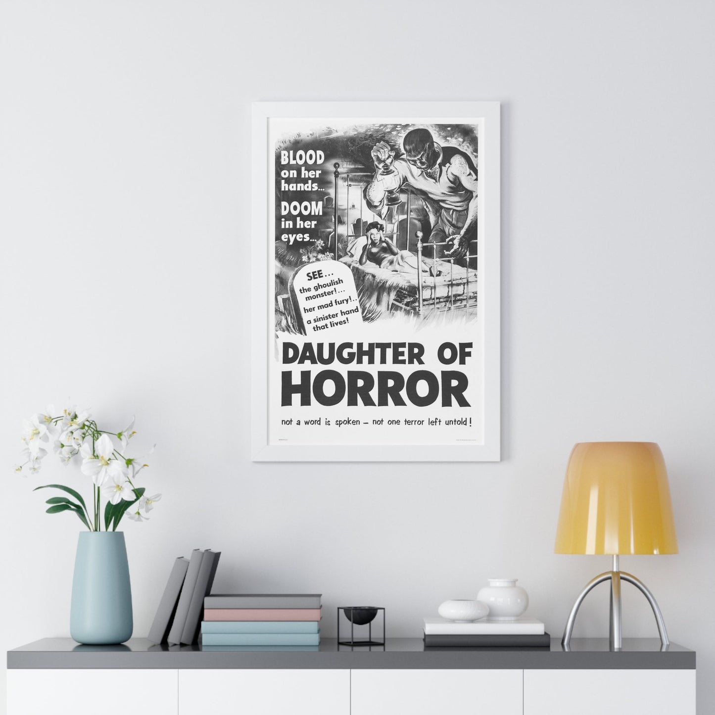 DAUGHTER OF HORROR (DEMENTIA) 1955 - Framed Movie Poster-The Sticker Space