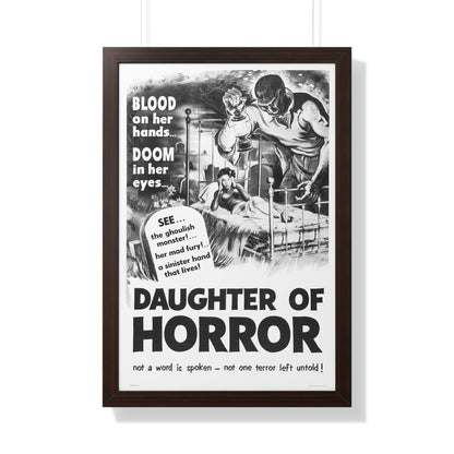 DAUGHTER OF HORROR (DEMENTIA) 1955 - Framed Movie Poster-20" x 30"-The Sticker Space