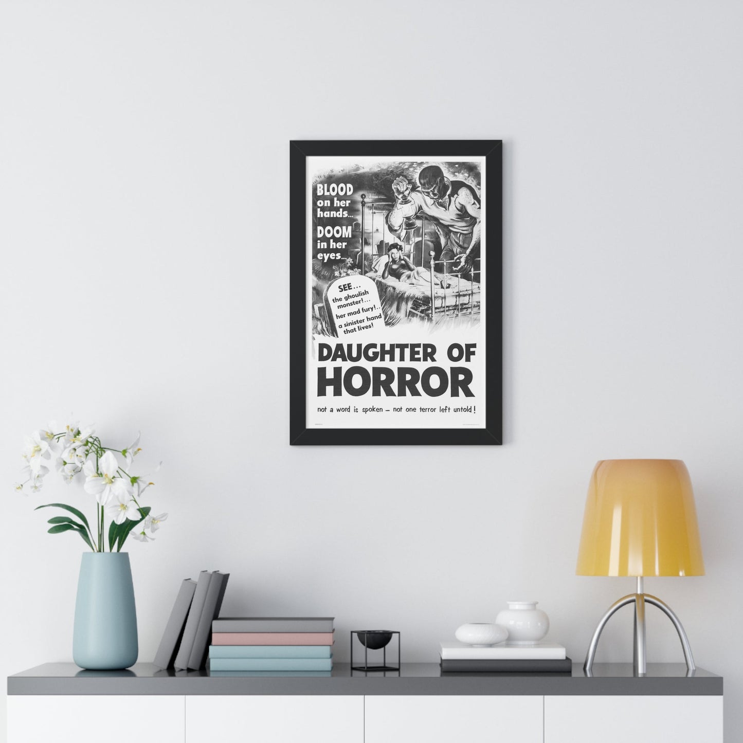 DAUGHTER OF HORROR (DEMENTIA) 1955 - Framed Movie Poster-The Sticker Space