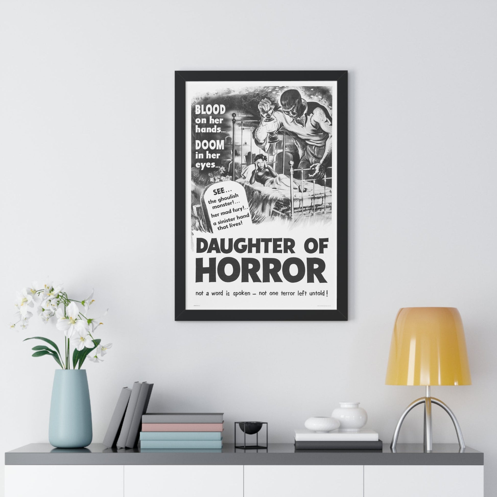 DAUGHTER OF HORROR (DEMENTIA) 1955 - Framed Movie Poster-The Sticker Space