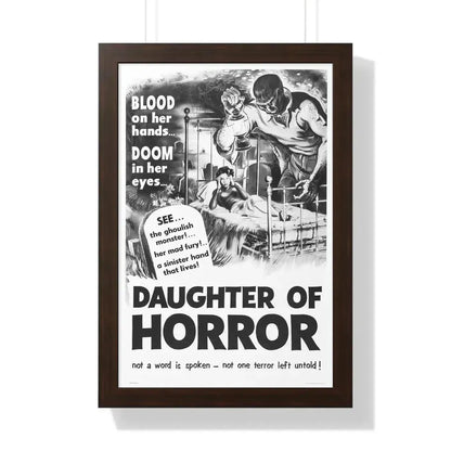 DAUGHTER OF HORROR (DEMENTIA) 1955 - Framed Movie Poster - The Sticker Space