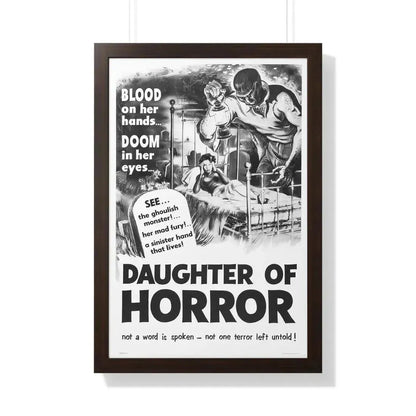 DAUGHTER OF HORROR (DEMENTIA) 1955 - Framed Movie Poster - The Sticker Space