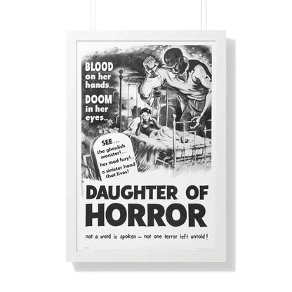 DAUGHTER OF HORROR (DEMENTIA) 1955 - Framed Movie Poster - The Sticker Space