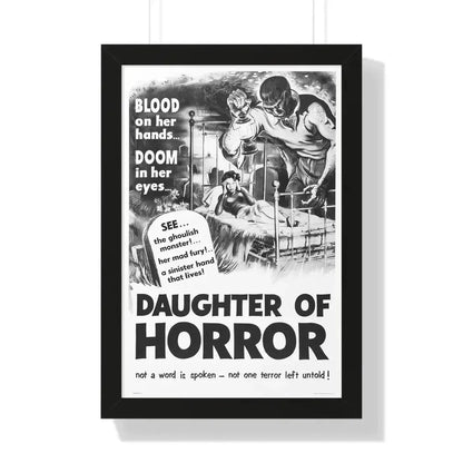 DAUGHTER OF HORROR (DEMENTIA) 1955 - Framed Movie Poster - The Sticker Space