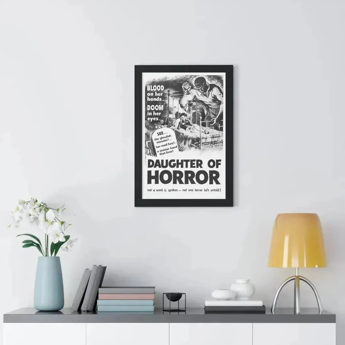 DAUGHTER OF HORROR (DEMENTIA) 1955 - Framed Movie Poster - The Sticker Space