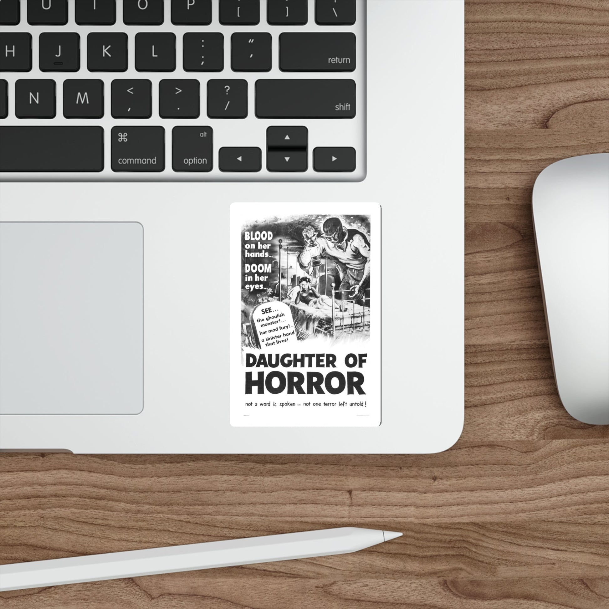 DAUGHTER OF HORROR (DEMENTIA) 1955 Movie Poster STICKER Vinyl Die-Cut Decal-The Sticker Space