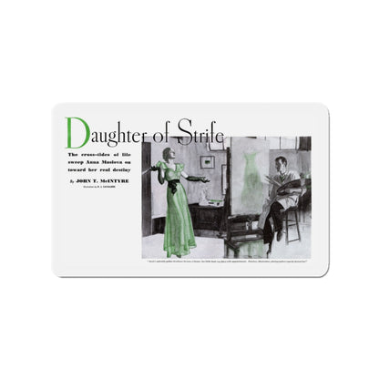 Daughter of Strife, Pictorial Review, June 1933 (Magazine Illustration) Refrigerator Magnet-3" x 3"-The Sticker Space