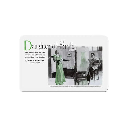 Daughter of Strife, Pictorial Review, June 1933 (Magazine Illustration) Refrigerator Magnet 6 Inch - The Sticker Space