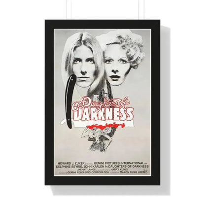 DAUGHTERS OF DARKNESS 1971 - Framed Movie Poster 16″ x 24″ Black - The Sticker Space