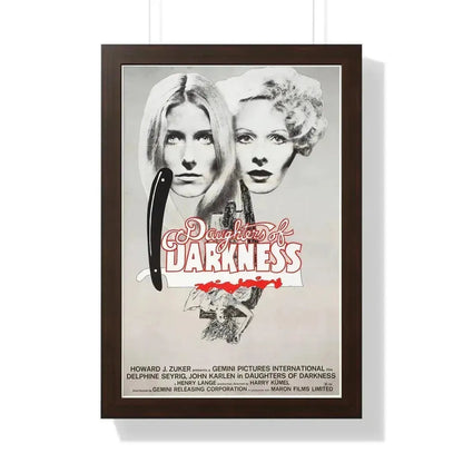 DAUGHTERS OF DARKNESS 1971 - Framed Movie Poster 16″ x 24″ Walnut - The Sticker Space