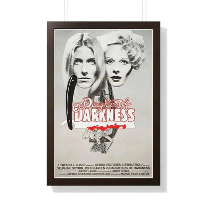 DAUGHTERS OF DARKNESS 1971 - Framed Movie Poster 20" x 30" Walnut - The Sticker Space