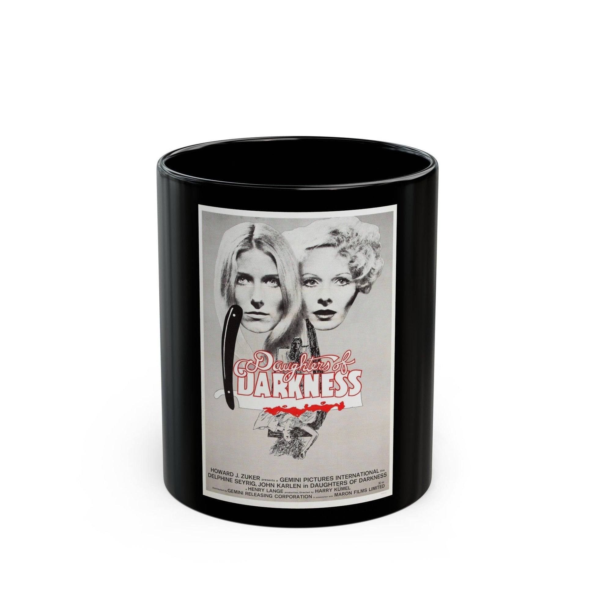 DAUGHTERS OF DARKNESS 1971 Movie Poster - Black Coffee Mug-11oz-The Sticker Space