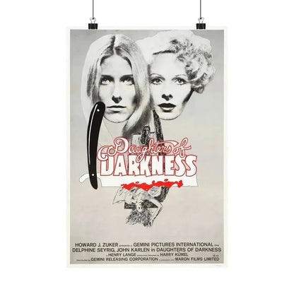 DAUGHTERS OF DARKNESS 1971 - Paper Movie Poster 12″ x 18″ Matte - The Sticker Space